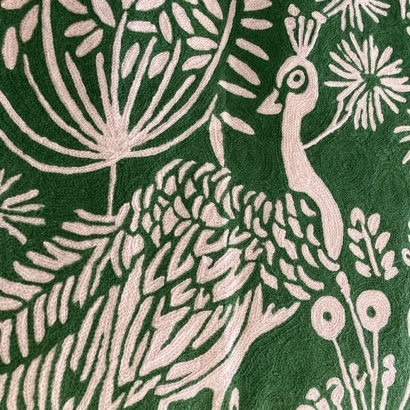 Gorgeous * Rare * Anthropologie Peacock Wool Rug - Picture 3 of 8